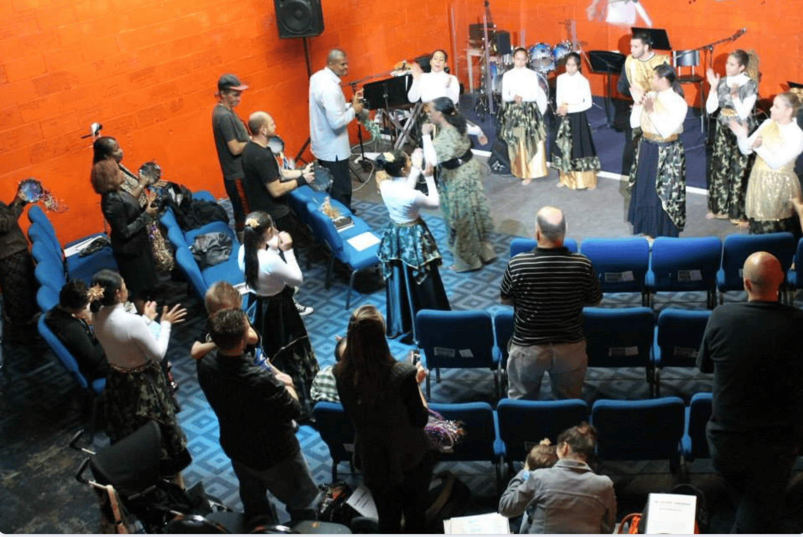 A packed warehouse four months after launching Sound of Heaven Church