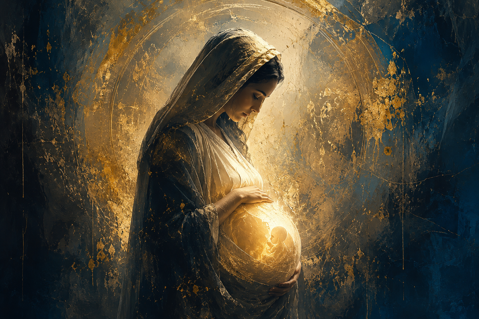 Mary, the young mother of Jesus, in first-century Nazareth
